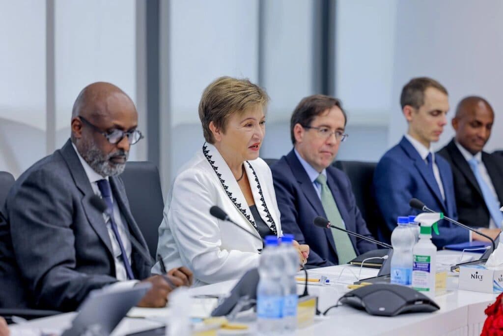 IMF officials while visiting Ethiopia